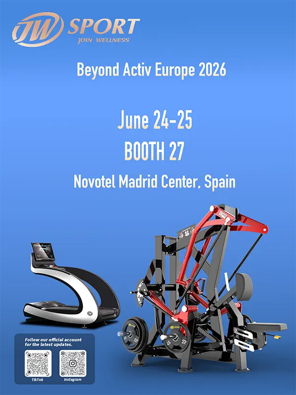 Madrid, let’s move. Discover the next level of strength equipment with JW SPORT. See you at Beyond Activ Europe.